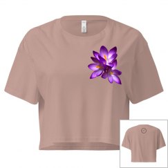 Purple Posy Lucy LaRue Crop Top 