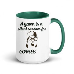 15oz Ceramic Mug with Color Inside