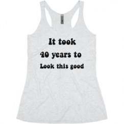 Ladies Slim Fit Super Soft Racerback Triblend Tank