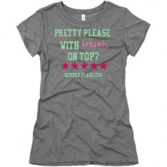 Ladies Slim Fit Super Soft Triblend Tee