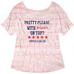 Ladies Flowy Slouchy Tee