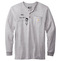 Unisex Carhartt Long Sleeve Henley Tee