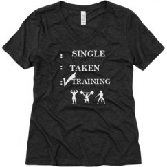 Ladies Relaxed Fit Super Soft Triblend V-Neck Tee