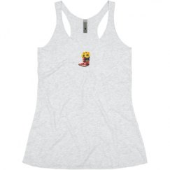 Ladies Slim Fit Super Soft Racerback Triblend Tank