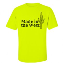 Unisex Ultra Cotton Safety Neon Crewneck Tee