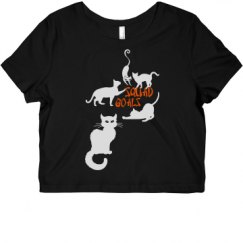 Ladies Slim Fit Crop Top Tee