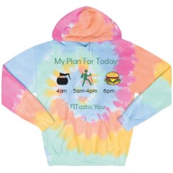 Unisex Tie-Dye Fleece Hoodie