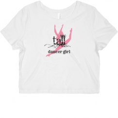 Ladies Slim Fit Crop Top Tee