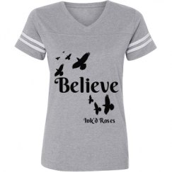 Ladies Relaxed Fit Vintage Sports Tee