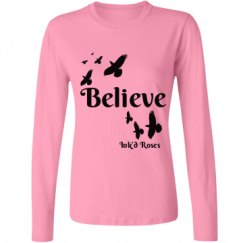 Ladies Relaxed Fit Basic Long Sleeve Tee