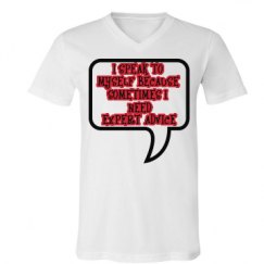 Unisex V-Neck Jersey Tee