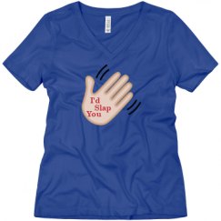 Ladies Relaxed Fit V-Neck Tee