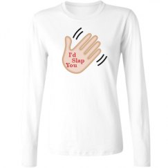 Ladies Relaxed Fit Basic Long Sleeve Tee