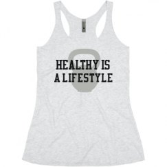 Ladies Slim Fit Super Soft Racerback Triblend Tank