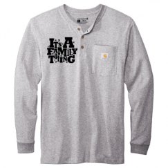 Unisex Carhartt Long Sleeve Henley Tee