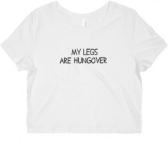 Ladies Slim Fit Crop Top Tee