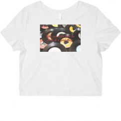 Ladies Slim Fit Crop Top Tee