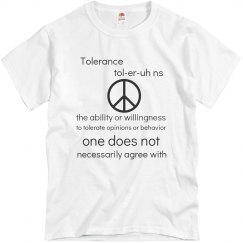 Tolerance-peace
