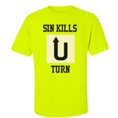 Unisex Ultra Cotton Safety Neon Crewneck Tee