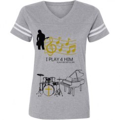 Ladies Relaxed Fit Vintage Sports Tee