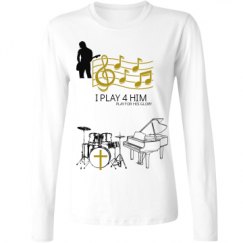 Ladies Relaxed Fit Basic Long Sleeve Tee