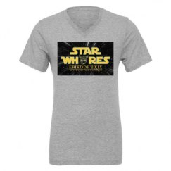 Unisex CVC Jersey V-Neck T-Shirt