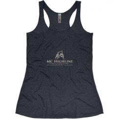 Ladies Slim Fit Super Soft Racerback Triblend Tank