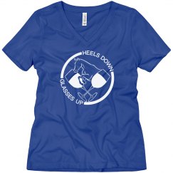 Heels Down - Glasses Up - White