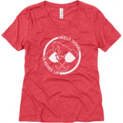 Ladies Relaxed Fit Super Soft Triblend V-Neck Tee