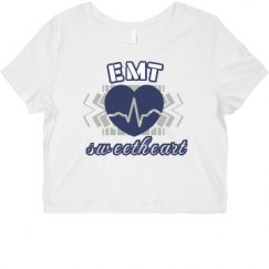 Ladies Slim Fit Crop Top Tee