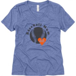 Ladies Relaxed Fit Super Soft Triblend V-Neck Tee