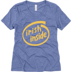 Ladies Relaxed Fit Super Soft Triblend V-Neck Tee