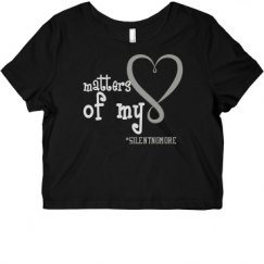Ladies Slim Fit Crop Top Tee