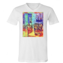 Unisex V-Neck Jersey Tee