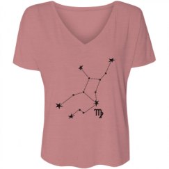 Ladies Flowy Slouchy V-Neck Tee