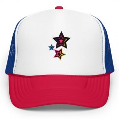 Hot pink star hat