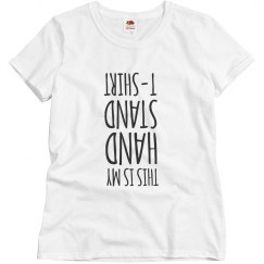 Hand stand shirt