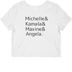 Ladies Slim Fit Crop Top Tee