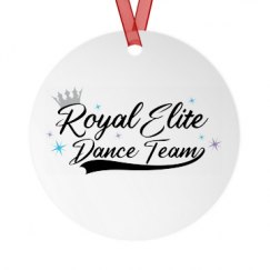 Metal Round Christmas Ornament
