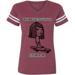 Ladies Relaxed Fit Vintage Sports Tee