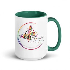 15oz Ceramic Mug with Color Inside