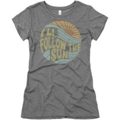 Ladies Slim Fit Super Soft Triblend Tee