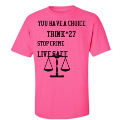Unisex Ultra Cotton Safety Neon Crewneck Tee