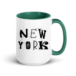 15oz Ceramic Mug with Color Inside