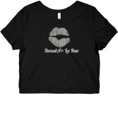 Ladies Slim Fit Crop Top Tee