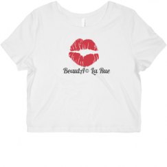 Ladies Slim Fit Crop Top Tee