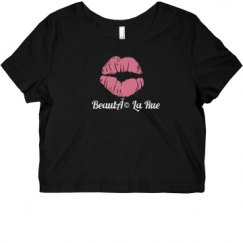 Ladies Slim Fit Crop Top Tee