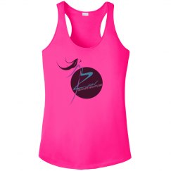 Neon Pink Slim Fit Tank with Zeal Logo
