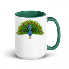 15oz Ceramic Mug with Color Inside