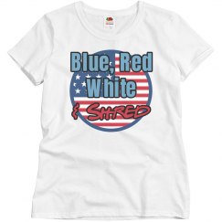 Blue, Red, White & Shred